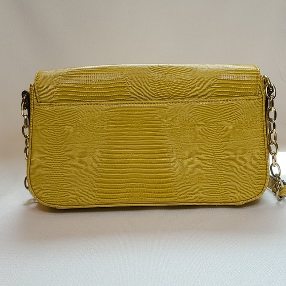 Anne Klein bag w strap, chain, gold accents - Picture 2 of 8